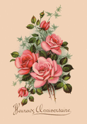 Un bouquet de roses pour c&eacute;l&eacute;brer l'anniversaire